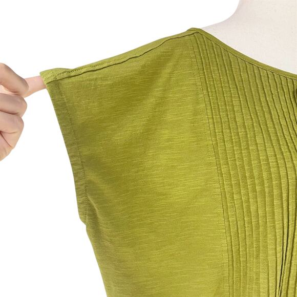 PRANA Ocupas Short-Sleeve Organic Cotton Top in Sweet Grass Green Size M - Picture 5 of 8